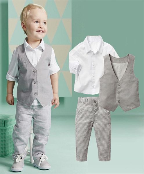 

childrens clothing suit gentleman boy 3 pieces of 03 years old 2018 new spring kid2094343795, White