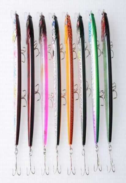 

20pcs 125cm156g 492in055oz minnow lure fishing bait hard baits 8color deepwater artificial fishing lure sea bionic high2919146