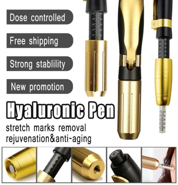 

mesotherapy gun 03ml hyaluron pen for lip lifting lift lip non invasive needle pen syringe atomizer wrinkle removal7655801, Black;white