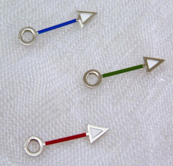 

1piece red blue green watch hands for mingzhu 3804 gmt movement hand p3508443652