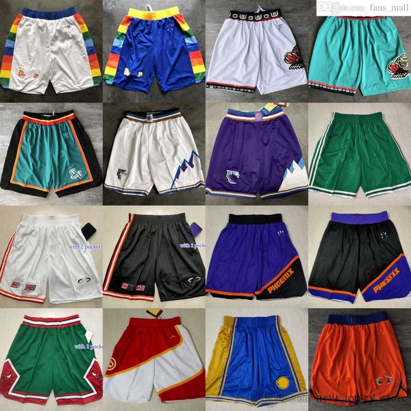

classic retro mesh basketball shorts mens breathable gym training beach pants sweatpants pant short golden blue green purple white black ora