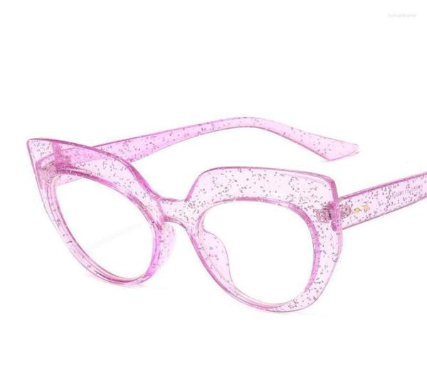 

cat eye trend color women039s metal nail sunglasses fashion frames2631240, Black