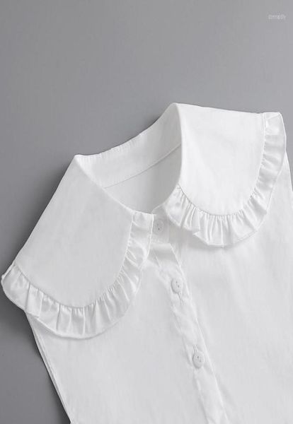 

bow ties sitonjwly women fashion lapel fake collars for womens shirt false button down detachable half collar accessories donn229998335, Black;gray