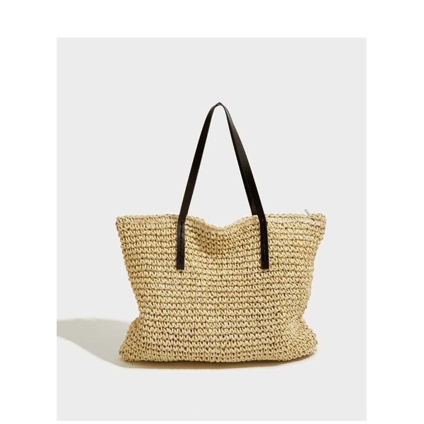 

summer grass woven bag for women new fashion summer leisure vacation beach woven bag large capacity beach bag