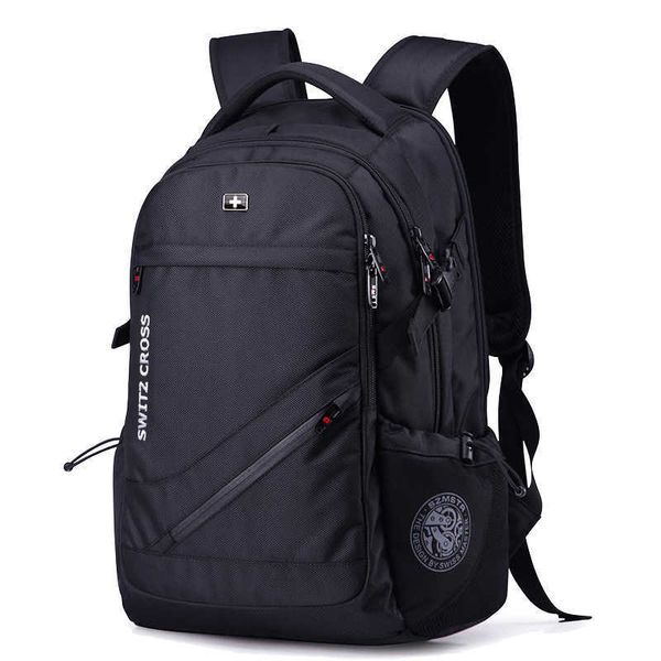 

swiss sergeant knife backpack men's business leisure large capacity computer bag middle school student school bag print