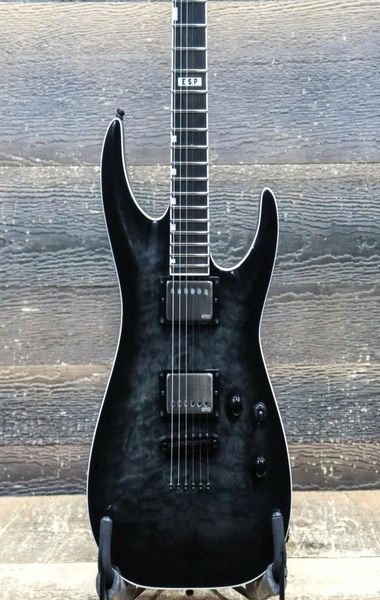 

es p eii horizon ntii see thru black sunburst emg pickups el guitar9500989