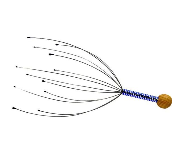 

head relax massager hair held spa scalp neck stress relief massage release head physician steel ball massager1626828