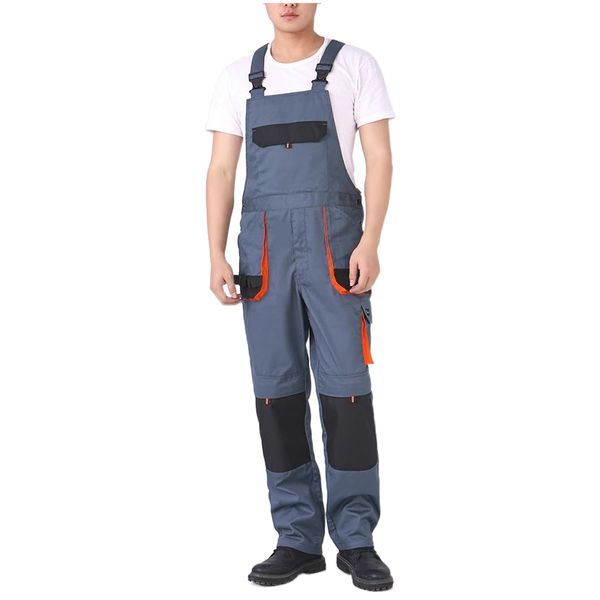 

men's jeans work overalls for man carpenter two tone wear mens jumpsuit industrial labor protection clothes 230628, Blue