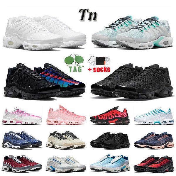 

box with 2023 og women men running shoes tn plus se tns terrascape triple white black unity twist tnplus atlanta pink sports trainers univer