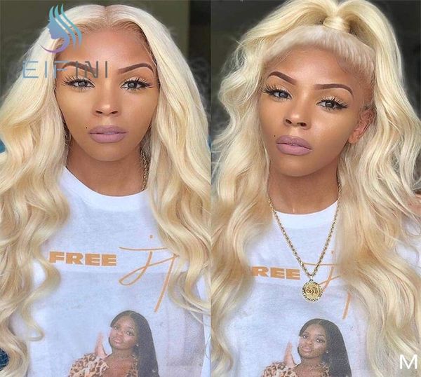 

13x6 deep part 613 loose wave lace front wigs pre plucked wigs with baby hair glueless remy brazilian blonde color wig for women8307378, Black;brown