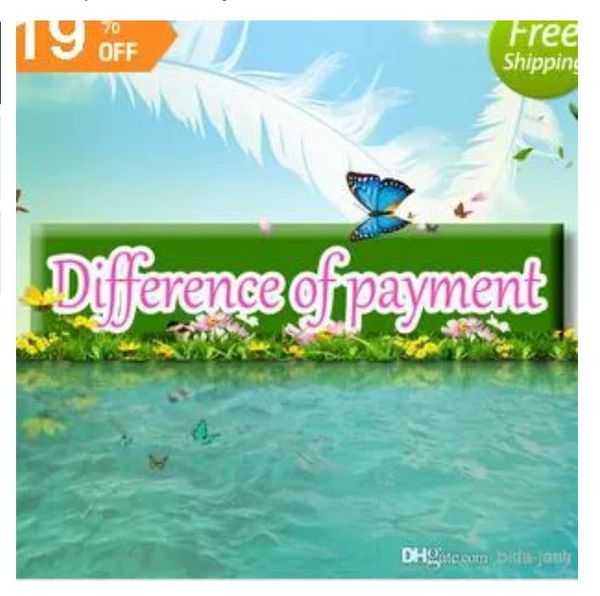 

price difference payment for different extra cost diferent fee item not upload etc, Slivery;black