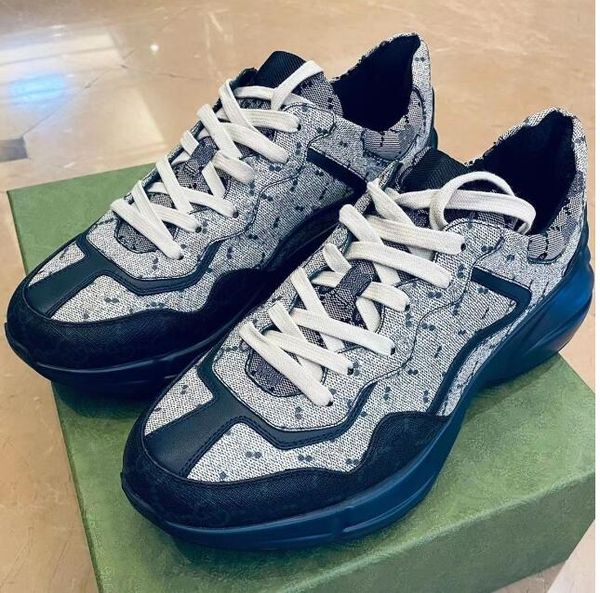 

luxury sneakers classic retro old walking leather tennis men's and women's outdoor sports casual shoes thick and low quality., Black