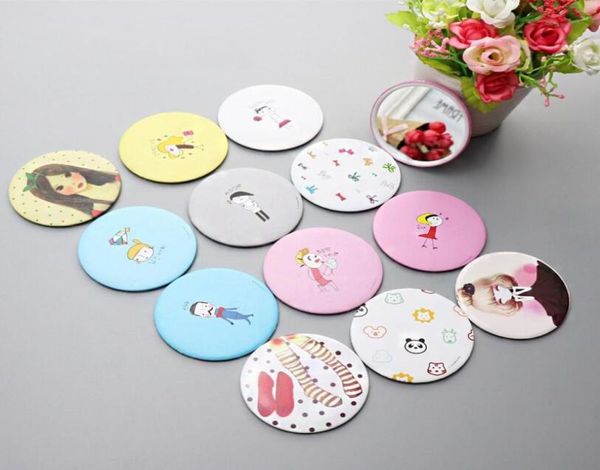 

makeup mini mirrors dressing pocket mirror cute cartoon pattern portable compact cosmetic small mirrors beauty tools women7897455