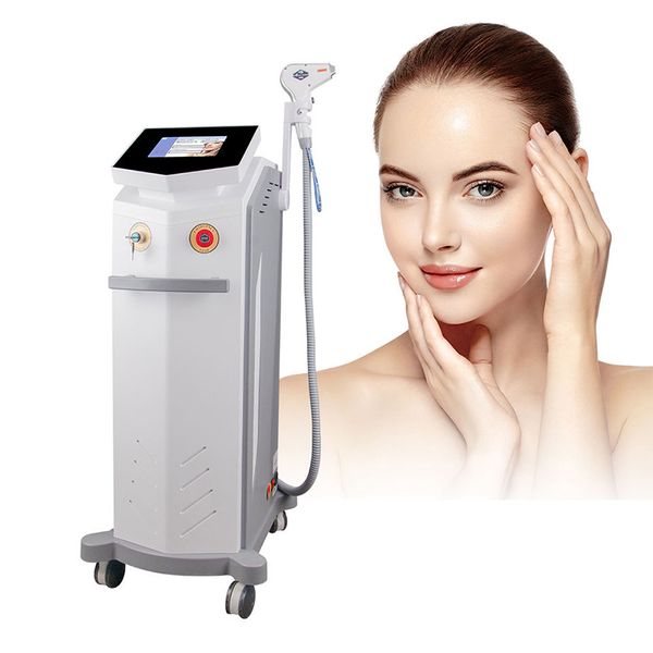 

2023 triple wavelength 755nm 808nm 1064nm diode laser 808 hair removal machine, Black