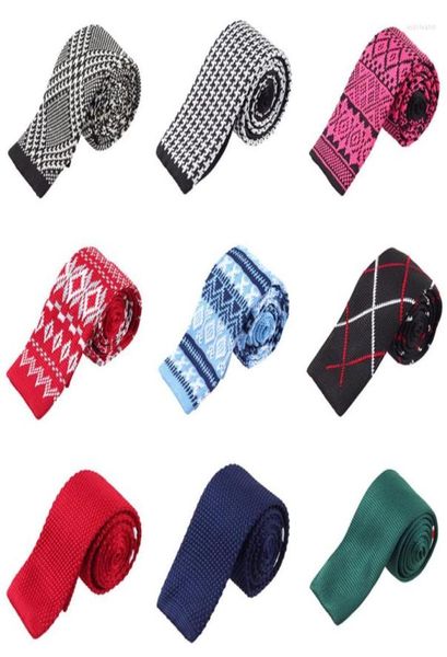 

bow ties fashion men wedding neckties plaid blue neck for man knitted business accessories suits gravatas striped geometric tie jk3753264, Black;gray