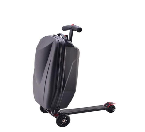 

suitcases carrylove 21quot inch adults scooter luggage carry on rolling suitcase lazy trolley bag with wheels 2210136960073