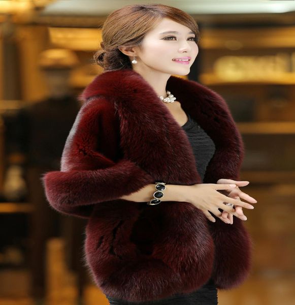 

2017 warm bridal boleros faux fur bridal wraps blackburgundyivoryblack and gray plus size wedding accessories bridal wraps shaw7651613, White
