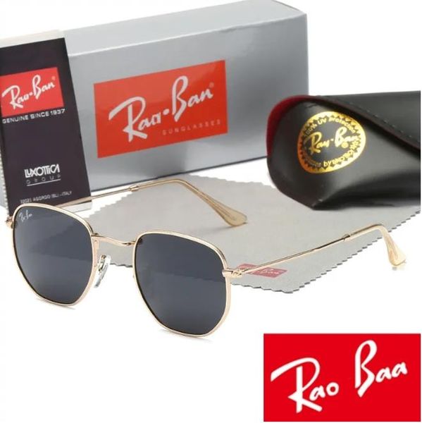 

men rao baa sunglasses classic brand retro women sunglasses luxury designer eyewear ray bans metal frame designers sun glasses woman ml 3548, White;black