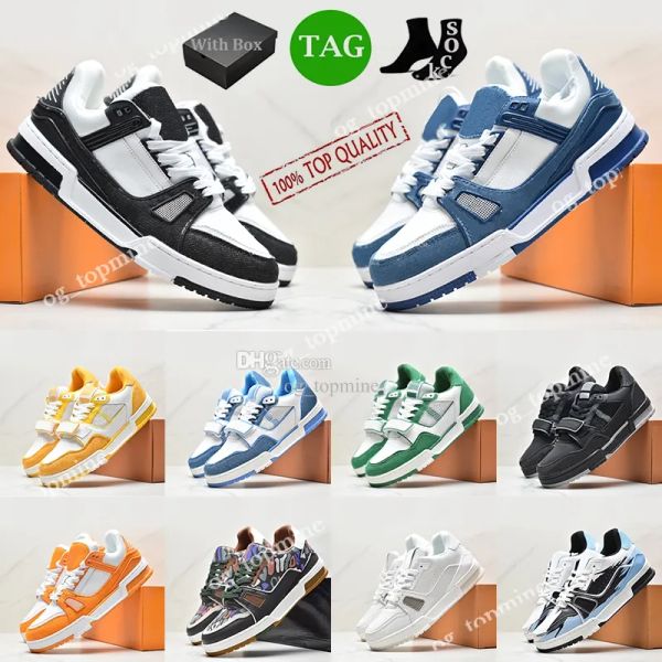 

designer virgil trainer casual shoes flat sneaker denim canvas leather abloh white green red blue letter overlays platform mens womens low s