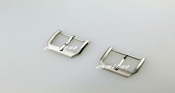 

18mm new silver stainless steel watch bands strap bracelets clasp buckle use for iwc watch bands8032911, Black;brown