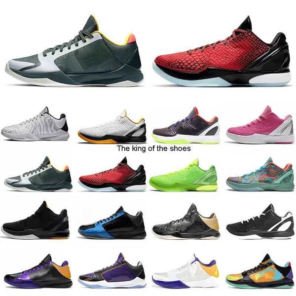 

mamba zoom 6 protro men basketball shoes all-star mambacita alternate bruce lee del sol 5 rings lakers grinch mens trainers fashion outdoor, Black