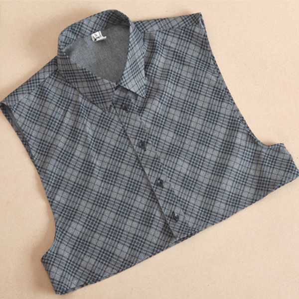 

men's dress shirts fashion man male pure color lace detachable lapel choker necklace shirt plaid men's shirt saving collar bottomi, White;black