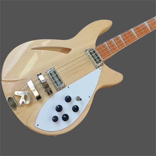 

classical bass guitar four strings, hollow bass, product, 2023