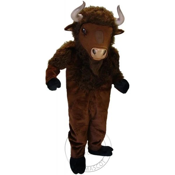

buffalo mascot costume fancy dress carnival christmas costume theme fancy dress, Red;yellow