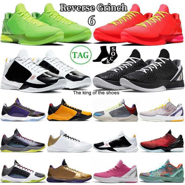 

mamba 6 reverse grinch mamba basketball shoes mens protro prelude mambacita 5 alternate bruce lee del sol hall of fame laker lakers men trai, Black