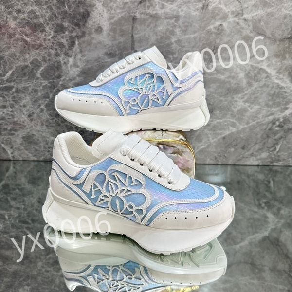 

new luxurys designer sneaker men women reflective casual shoes genuine leather sneakers party calfskin quality shoe, Black