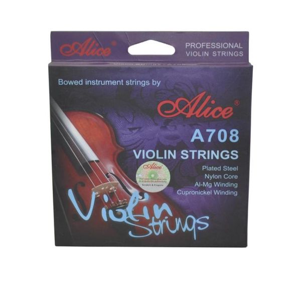 

alice violin strings steel nylon core aluminum alloy silver wound 4418 a7086610979
