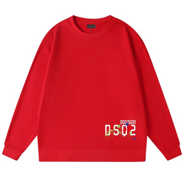 

fashion dsq2 man hoodie designer hoodie letter print hip hop sweatshirt hooded mens fashion creativity design cartoon graphic print hoodie m, Black