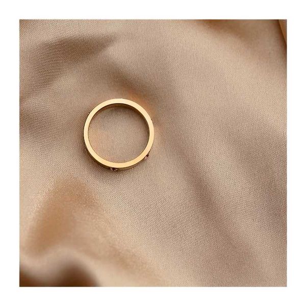 

original designer luxurious and high-grade titanium steel colorfast ring female carti's small number design lovers' ins fashion co, Silver