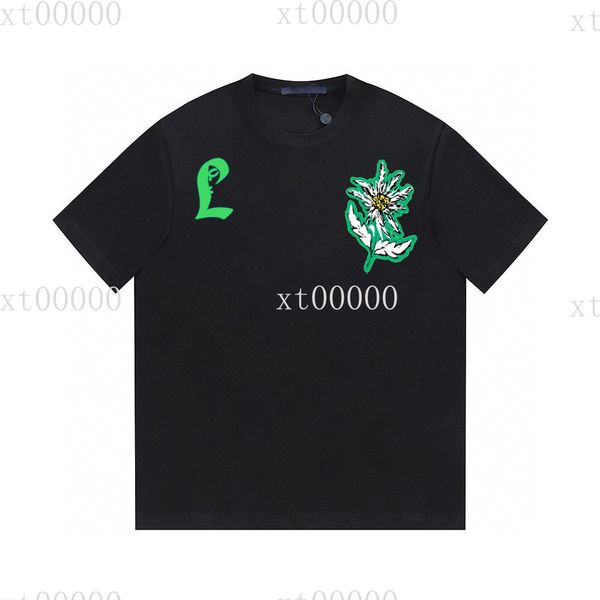 

22ss designer letter printed t shirts tee sweatshirt fashion high street short sleeves summer casual t-shirt breathable men women crew neck, Black;brown