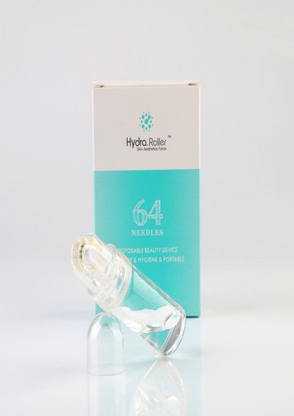 

factory titanium microneedle automatic hydra derma roller 64 needles gold tips micro needles with gel tube6546220
