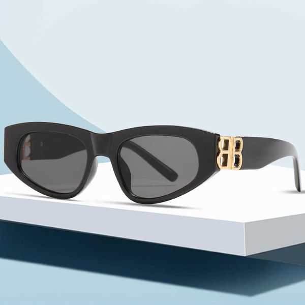 

wholesale of sunglasses new small frame men's and women's personalized letter b fashion sunglasses versatile sunshade 8188, White;black
