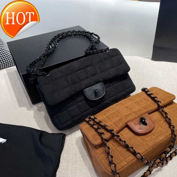 

women's brand designers shoulder bag new small incense plaid embroidery classic oblique cross portable multi-function handbags factory