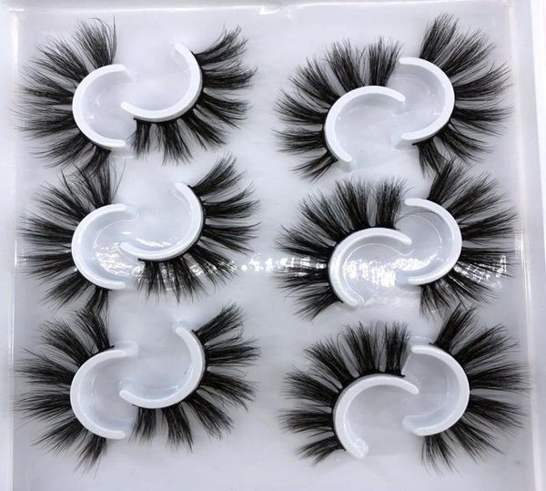 

false eyelashes hbzgtlad 6 pairs 3d mink lashes natural dramatic volume fake makeup eyelash extension silk7705918
