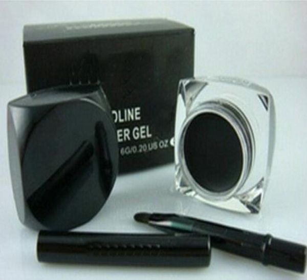 

new fluidline eyeliner gel black 55g with brush beautiful eye makeup 6pcs 4488845