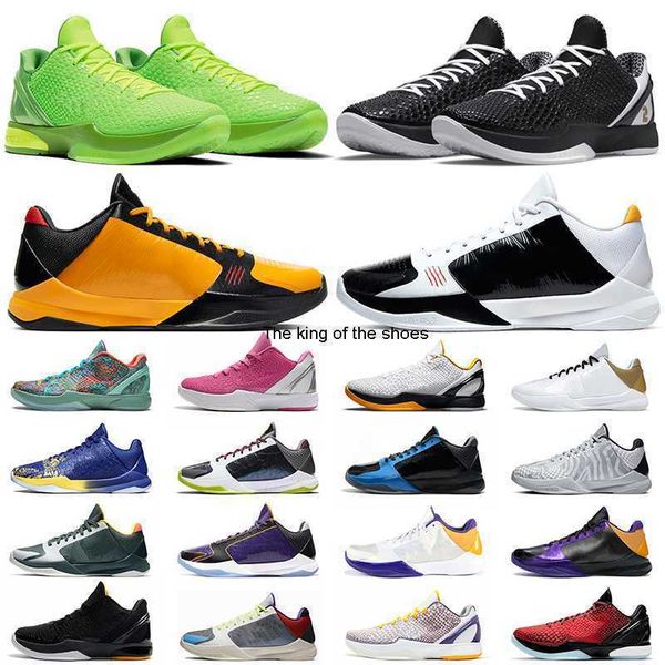 

mamba basketball shoes 5 protro bruce lee del sol big stage 6 mambacita grinch think pink mens sport outdoor sneaker trainers, Black