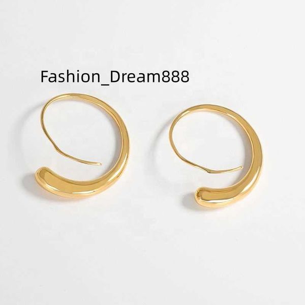 

new design spiral design twist stainless steel hoops twisting earring stainless steel 18k gold plain earrings for women, Silver