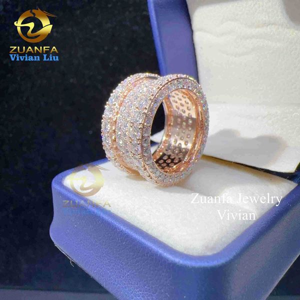 

gemstone rings 925 sterling silver vvs moissanite mens ring