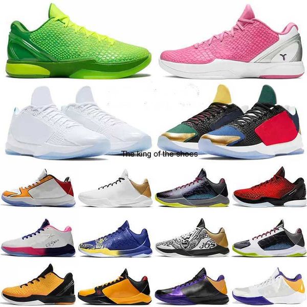 

mamba basketball shoes men 5 rings protro alternate bruce lee del sol zoom 6 mambacita grinch chaos lakers mens outdoor sports trainers snea, Black