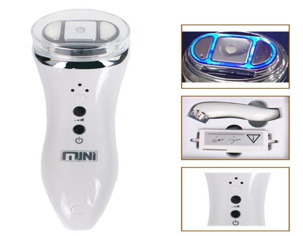 

portable mini hifu high intensity focused ultrasound skin care facial lifting wrinkle removal beauty machine home use1844134, Black;white