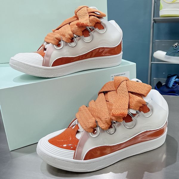 

2023 spring internet red daddy shoes bread shoes for men and women couples thick soled lace up casual sports skate shoe luxury designer shoe, Black