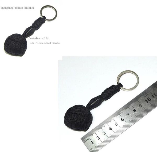 

outdoor umbrella rope self defense key chain steel ball selfdefense ball key ball monkey match boxing weaving6626263