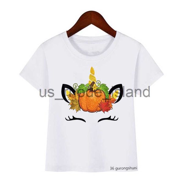 

t-shirts newly childrens t-shirts funny unicorn halloween pumpkin print for kids halloween costume fashion boys/ girls universal tshirts x06, Blue
