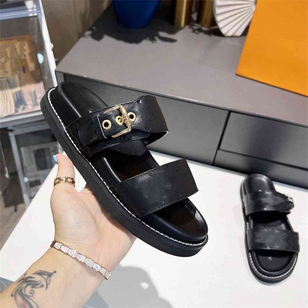 

fashion sandals 2023 luis women's high heels the latest styles to wear comfortable letter logo summer casual student sandals vuttonity, Black