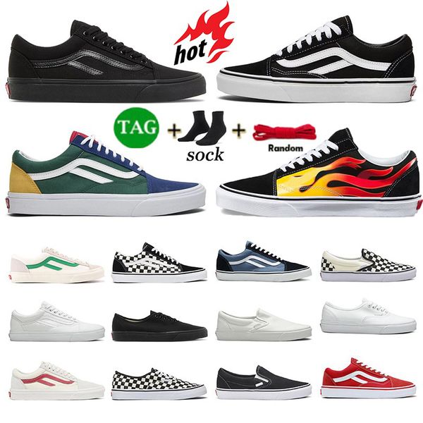 

2023 new designer skateboard shoes casual black white for mens womens fashion plate forme outdoor flat size 36-44