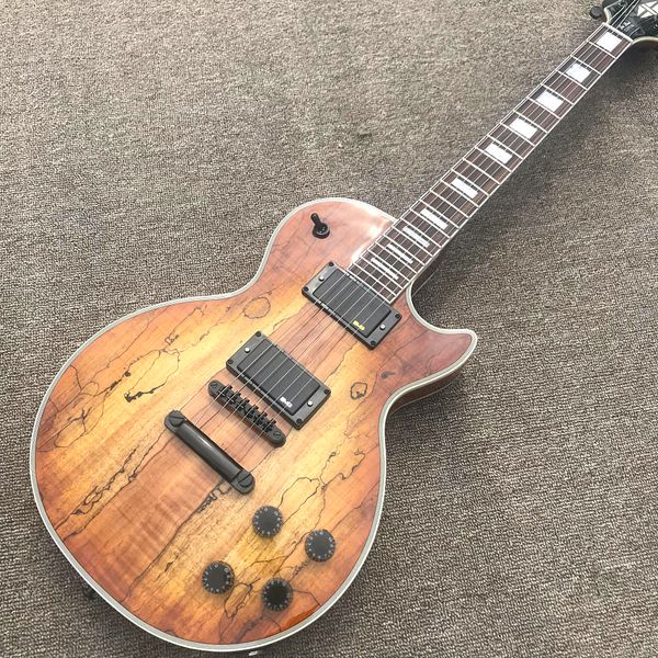 

custom shop, castone map electric guitar, rosewood fretboard, black hardware, ing